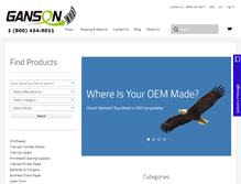 Tablet Screenshot of ganson-store.com